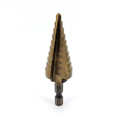 Stepped Drill Bit: 4 22mm Titanium Coated - iKegger | Mini Keg & Beer Growler System