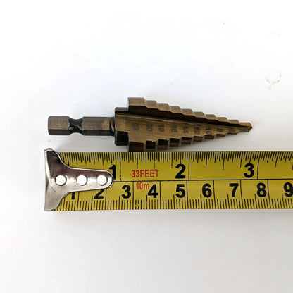 Stepped Drill Bit: 4 22mm Titanium Coated – iKegger | Mini keg systems, homebrew gear, cocktails on tap, and beer growlers