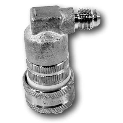 Ball Lock Disconnect | Steel MFL Thread | White   Gas - iKegger | Mini Keg & Beer Growler System